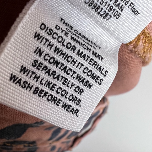 We The Free Cheetah Print Mini Denim Skirt Size 26 - Picture 8 of 8